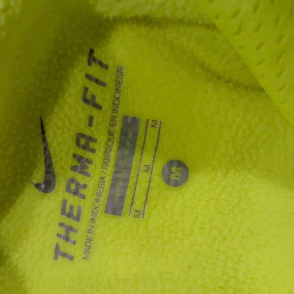 Nike Kids Pullover Hoodie Size Medium, Neon Green, Pink Swoosh, Therma-Fit - Picture 13 of 16
